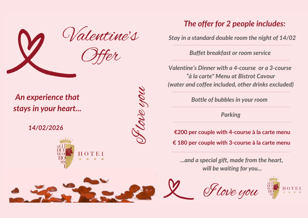 An experience to cherish: Your Valentine s Day at Hotel Alli Due Buoi Rossi