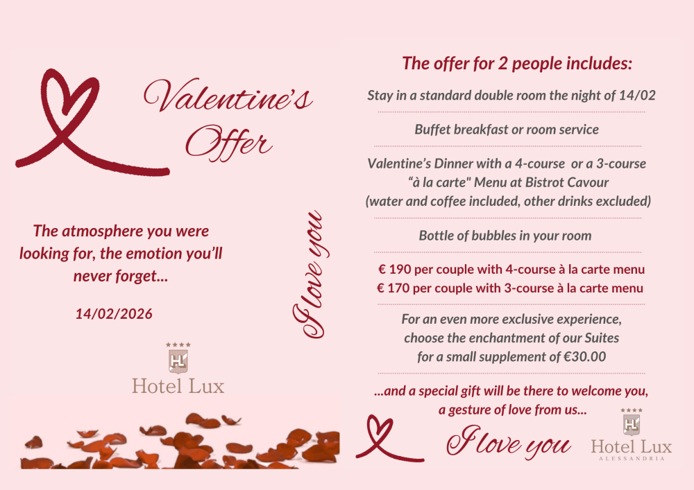 Valentine s Day in Alessandria: An experience of Taste and Relaxation