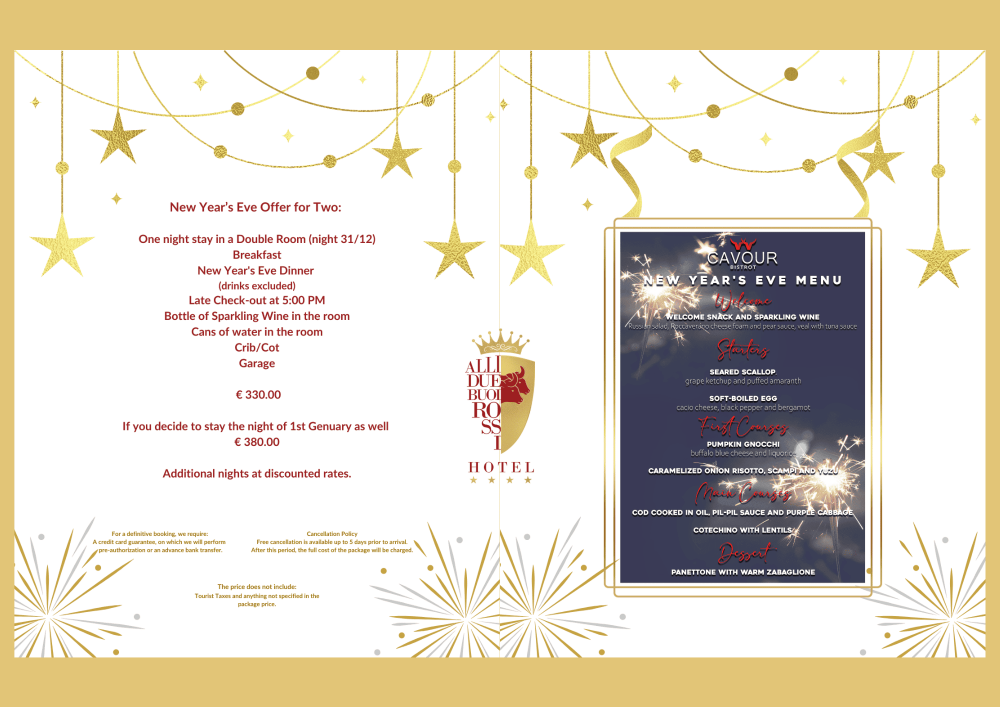 Sparkling New Year's Eve at Alli Due Buoi Rossi Hotel