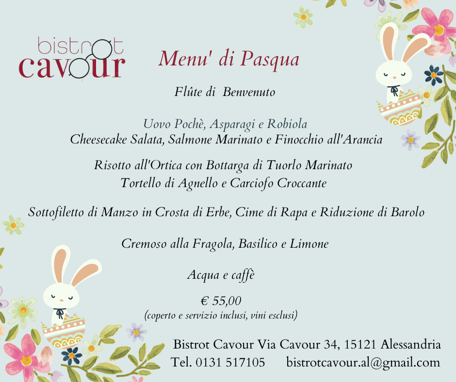 Una Gustosa Pasqua al Bistrot Cavour 