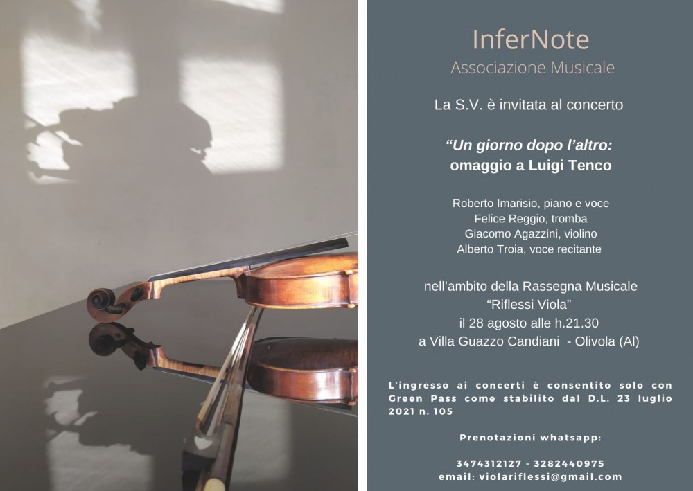 InferNote: Sabato 28 Agosto 2021